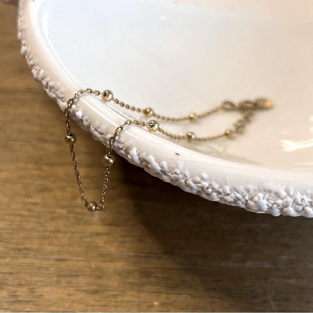 Antique gold plated SS anklet